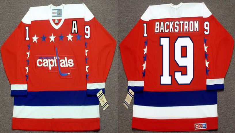 2019 Men Washington Capitals #19 Backstrom red CCM NHL jerseys